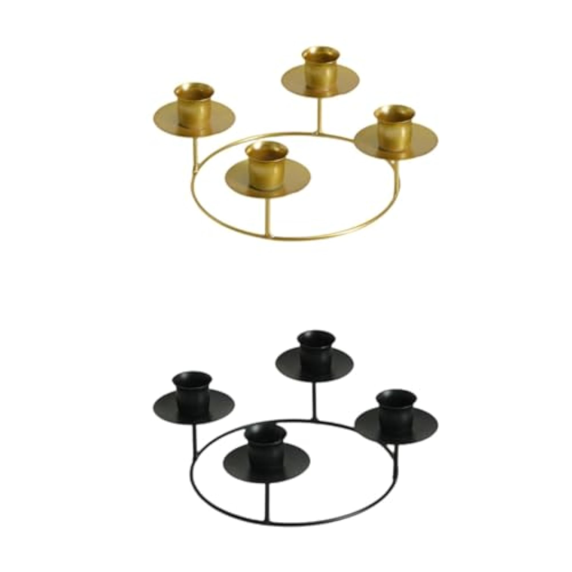 4 Arms Iron Candle Holder, Decorative Stand
